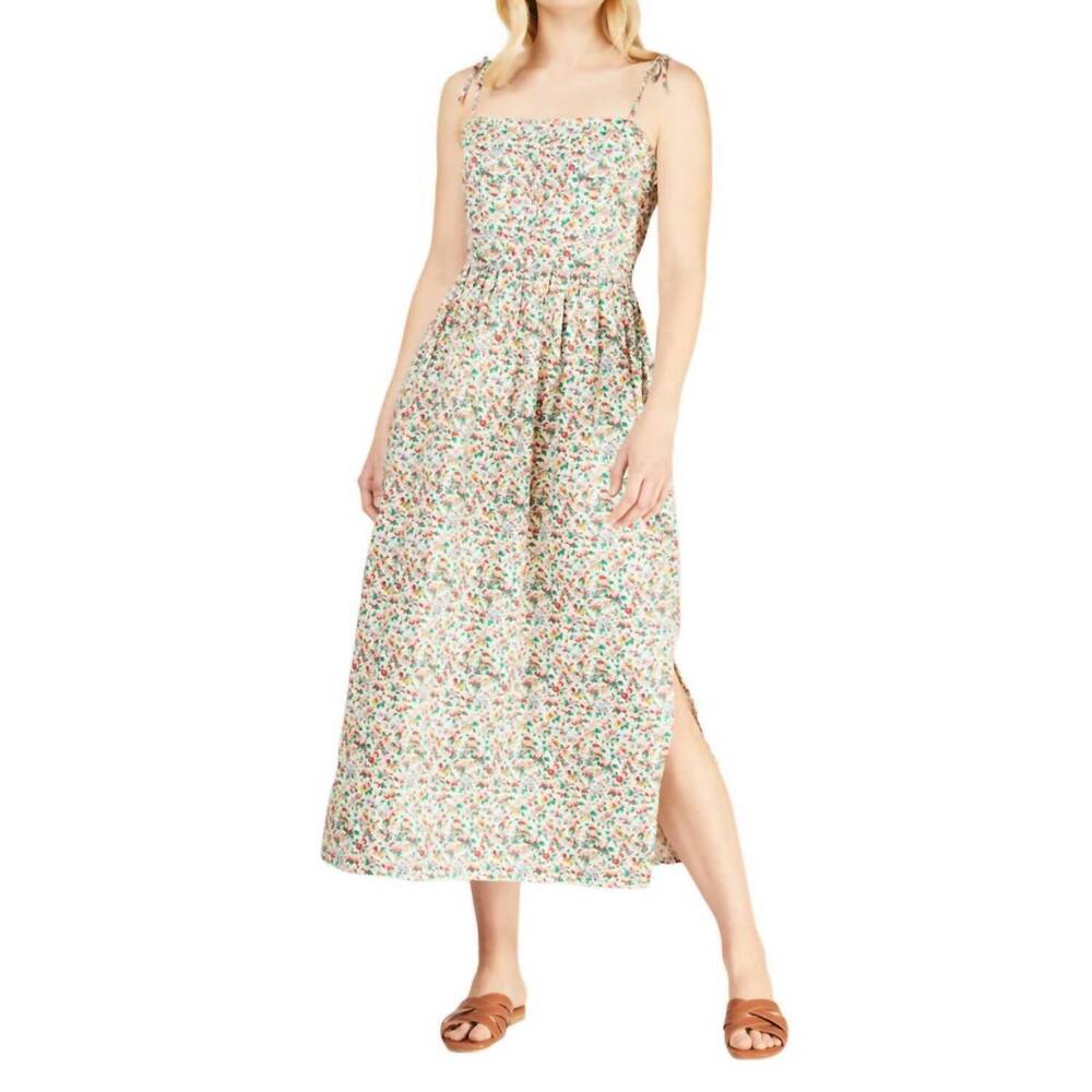 NEW PEOPLE TREE spagetti strap dress in multi